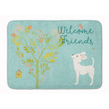 Caroline'S Treasures Welcome Friends White Chihuahua Floor Mat, 19Hx27W, Multicolor