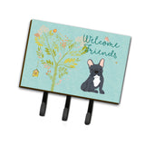 Caroline'S Treasures Welcome Friends Black French Bulldog Wall Hook, Triple