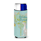 Caroline'S Treasures Welcome Friends Italian Greyhound Decorative Can Hugger, Multicolor