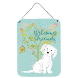 Caroline'S Treasures Welcome Friends Maltese Metal Print, 16H X 12W, Multicolor