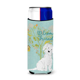 Caroline'S Treasures Welcome Friends Maltese Decorative Can Hugger, Multicolor