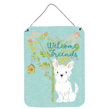 Caroline'S Treasures Welcome Friends Westie Metal Print, 16H X 12W, Multicolor