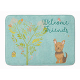 Caroline'S Treasures Welcome Friends Yorkie Floor Mat, 19Hx27W, Multicolor