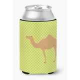 Caroline'S Treasures Arabian Camel Dromedary Green Decorative Can Hugger, Multicolor