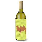 Caroline'S Treasures Bactrian Camel Green Decorative Bottle Hugger, 750 Ml, Multicolor