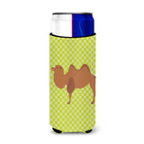 Caroline'S Treasures Bactrian Camel Green Decorative Can Hugger, Slim, Multicolor