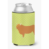 Caroline'S Treasures Highland Cow Green Decorative Can Hugger, Multicolor