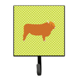 Caroline'S Treasures Highland Cow Green Wall Hook, Small, Multicolor