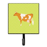 Caroline'S Treasures Guernsey Cow Green Wall Hook, Small, Multicolor