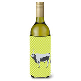 Caroline'S Treasures Hungarian Grey Steppe Cow Green Decorative Bottle Hugger, 750 Ml, Multicolor