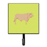 Caroline'S Treasures Charolais Cow Green Wall Hook, Small, Multicolor