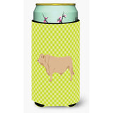 Caroline'S Treasures Charolais Cow Green Decorative Can Hugger, Tall Boy, Multicolor