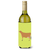 Caroline'S Treasures Jersey Cow Green Decorative Bottle Hugger, 750 Ml, Multicolor