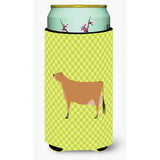 Caroline'S Treasures Jersey Cow Green Decorative Can Hugger, Tall Boy, Multicolor