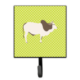 Caroline'S Treasures Malvi Cow Green Wall Hook, Small, Multicolor