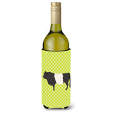 Caroline'S Treasures Belted Galloway Cow Green Decorative Bottle Hugger, 750 Ml, Multicolor
