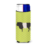Caroline'S Treasures Belted Galloway Cow Green Decorative Can Hugger, Slim, Multicolor