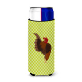 Caroline'S Treasures Malaysian Serama Chicken Green Decorative Can Hugger, Slim, Multicolor