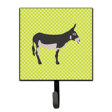 Caroline'S Treasures American Mammoth Jack Donkey Green Wall Hook, Small, Multicolor