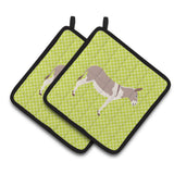 Caroline'S Treasures Australian Teamster Donkey Green Decorated Pot Holder, 7.5 X 7.5