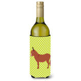 Caroline'S Treasures Irish Donkey Green Decorative Bottle Hugger, 750 Ml, Multicolor