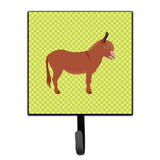 Caroline'S Treasures Irish Donkey Green Wall Hook, Small, Multicolor