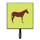 Caroline'S Treasures Hinny Horse Donkey Green Wall Hook, Small, Multicolor