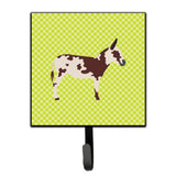 Caroline'S Treasures American Spotted Donkey Green Wall Hook, Small, Multicolor