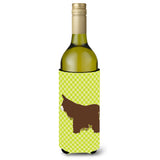 Caroline'S Treasures Poitou Poiteuin Donkey Green Decorative Bottle Hugger, 750 Ml, Multicolor