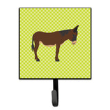 Caroline'S Treasures Zamorano-Leones Donkey Green Wall Hook, Small, Multicolor