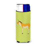 Caroline'S Treasures Turkmenian Kulan Donkey Green Decorative Can Hugger, Slim, Multicolor
