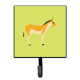 Caroline'S Treasures Turkmenian Kulan Donkey Green Wall Hook, Small, Multicolor