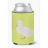Caroline'S Treasures Crested Duck Green Decorative Can Hugger, Multicolor