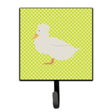 Caroline'S Treasures Crested Duck Green Wall Hook, Small, Multicolor