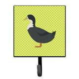 Caroline'S Treasures Blue Swedish Duck Green Wall Hook, Small, Multicolor
