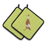 Caroline'S Treasures Indian Runner Duck Green Decorated Pot Holder, 7.5 X 7.5