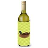 Caroline'S Treasures Khaki Campbell Duck Green Decorative Bottle Hugger, 750 Ml, Multicolor