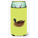Caroline'S Treasures Khaki Campbell Duck Green Decorative Can Hugger, Tall Boy, Multicolor