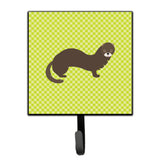 Caroline'S Treasures Russian Or European Mink Green Wall Hook, Small, Multicolor