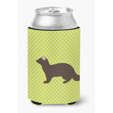 Caroline'S Treasures Sable Marten Green Decorative Can Hugger, Multicolor