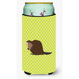 Caroline'S Treasures Eurasian Beaver Green Decorative Can Hugger, Tall Boy, Multicolor
