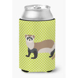 Caroline'S Treasures Ferret Green Decorative Can Hugger, Multicolor