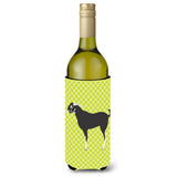 Caroline'S Treasures Black Bengal Goat Green Decorative Bottle Hugger, 750 Ml, Multicolor