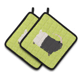 Caroline'S Treasures Welsh Black-Necked Goat Green Decorated Pot Holder, 7.5 X 7.5