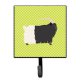 Caroline'S Treasures Welsh Black-Necked Goat Green Wall Hook, Small, Multicolor