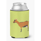 Caroline'S Treasures Oberhasli Goat Green Decorative Can Hugger, Multicolor