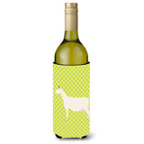 Caroline'S Treasures Saanen Goat Green Decorative Bottle Hugger, 750 Ml, Multicolor