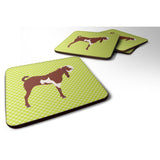Caroline'S Treasures Jamnapari Goat Green Decorative Coasters, 3.5, Multicolor
