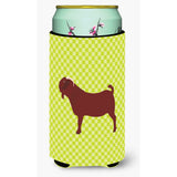 Caroline'S Treasures Kalahari Red Goat Green Decorative Can Hugger, Tall Boy, Multicolor
