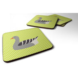 Caroline'S Treasures Pilgrim Goose Green Decorative Coasters, 3.5, Multicolor